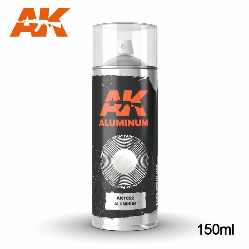 AK Interactive Aluminum - Spray 150ml New - TISTA MINIS