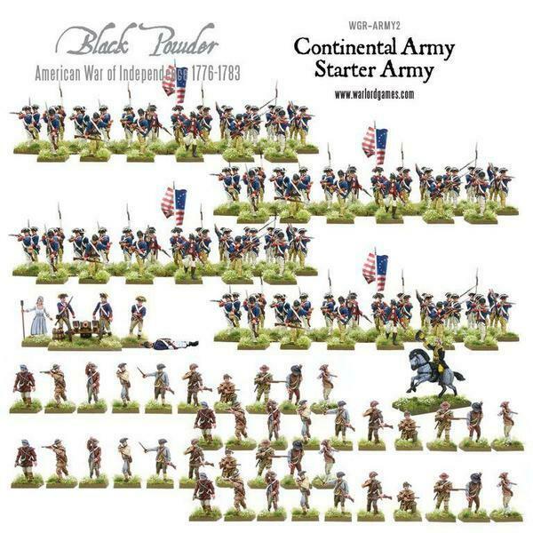 Black Powder Continental Army Starter Army New - TISTA MINIS