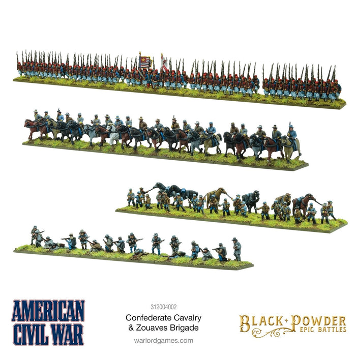 Black Powder Epic Battles - American Civil War Confederate Cavalry & Zouaves - Tistaminis