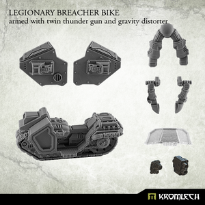Kromlech Legionary Breacher Bike with Thunder Gun and Gravity Distorter New - TISTA MINIS