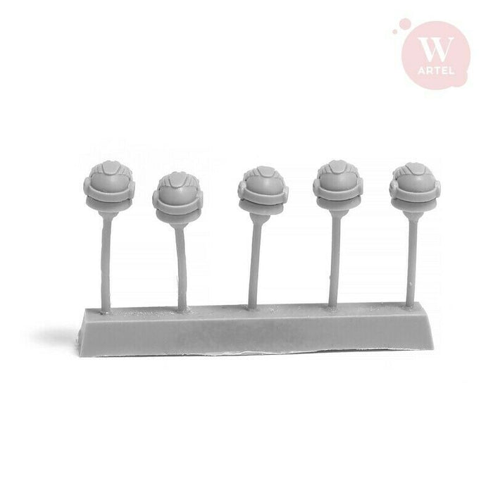 Artel Miniatures - Helmeted Heads with Hazmat Masks New - TISTA MINIS