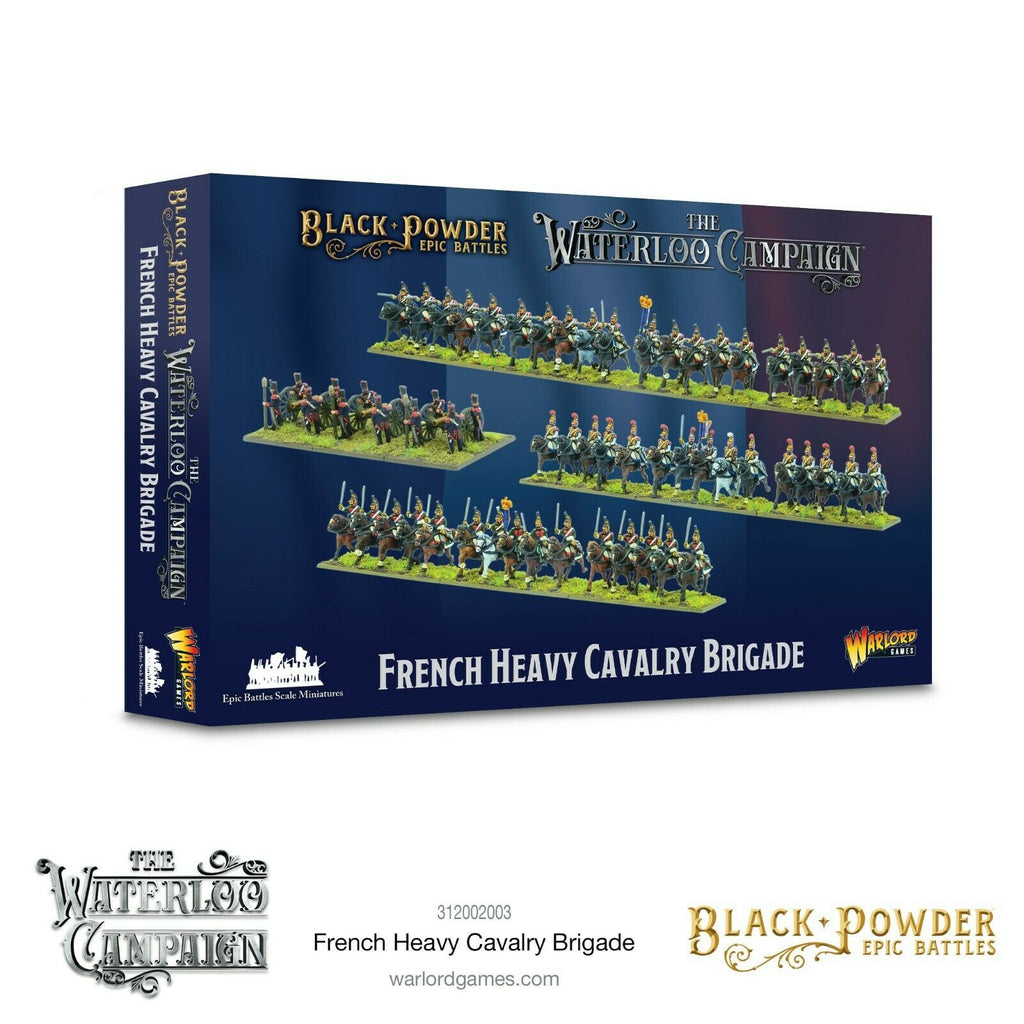 Black Powder Epic Battles: Waterloo - French Heavy Cavalry Brigade New - Tistaminis