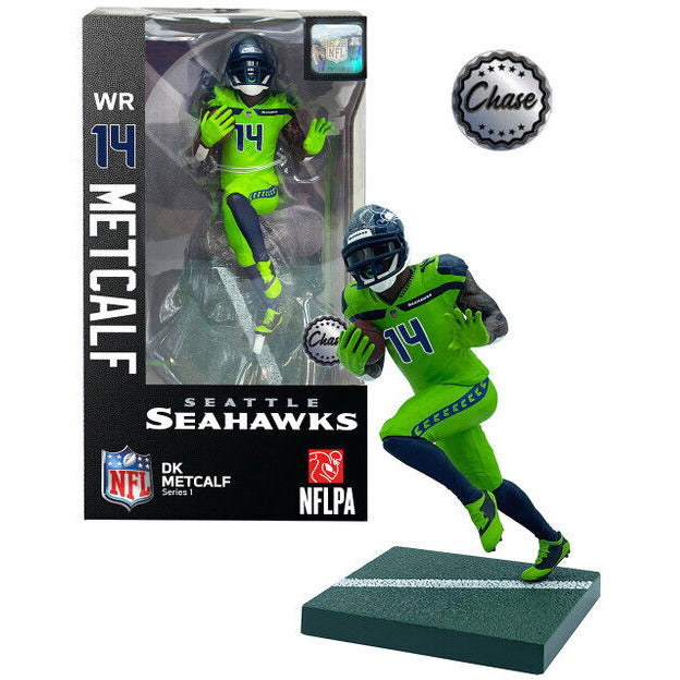 NFL D.K. METCALF SEATTLE SEAHAWKS 6" FIGURE SERIES 1 [CHASE] New - Tistaminis