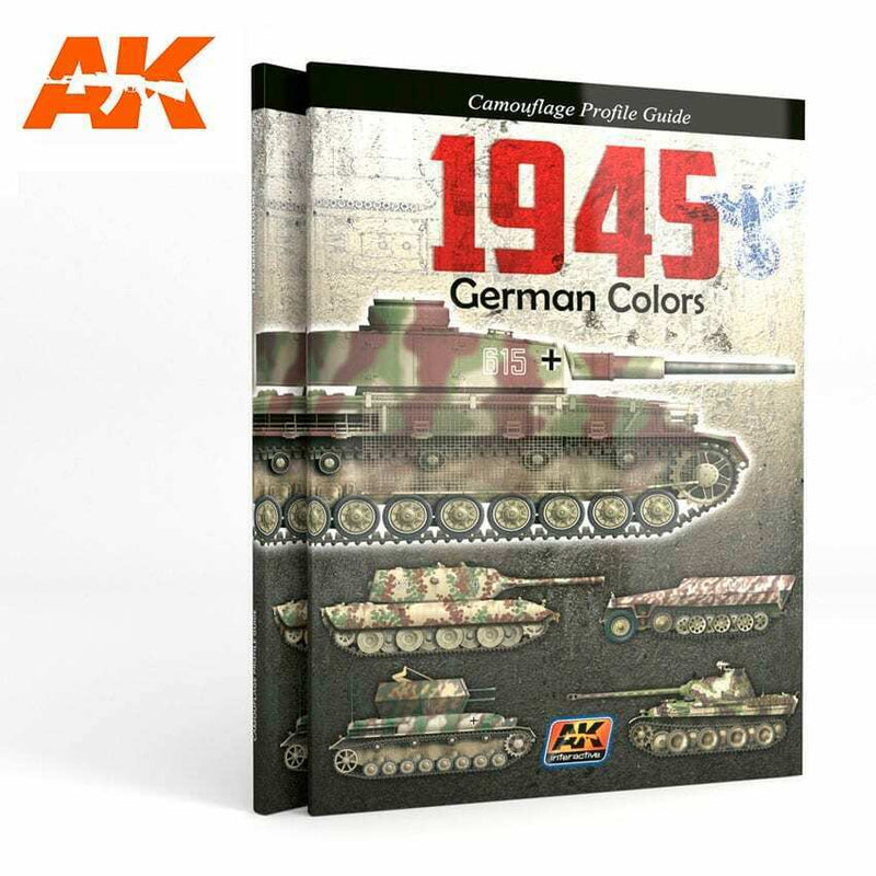 AK Interactive 1945 GERMAN COLORS PROFILE GUIDE New - TISTA MINIS