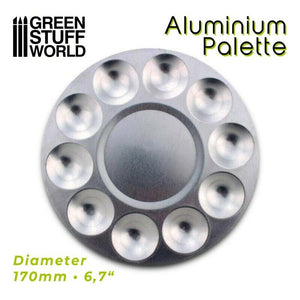 Green Stuff World Aluminum palette 10 wells New - TISTA MINIS