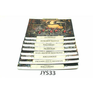 Warhammer Orcs And Goblins Dominion Warscroll Cards JYS33 - Tistaminis