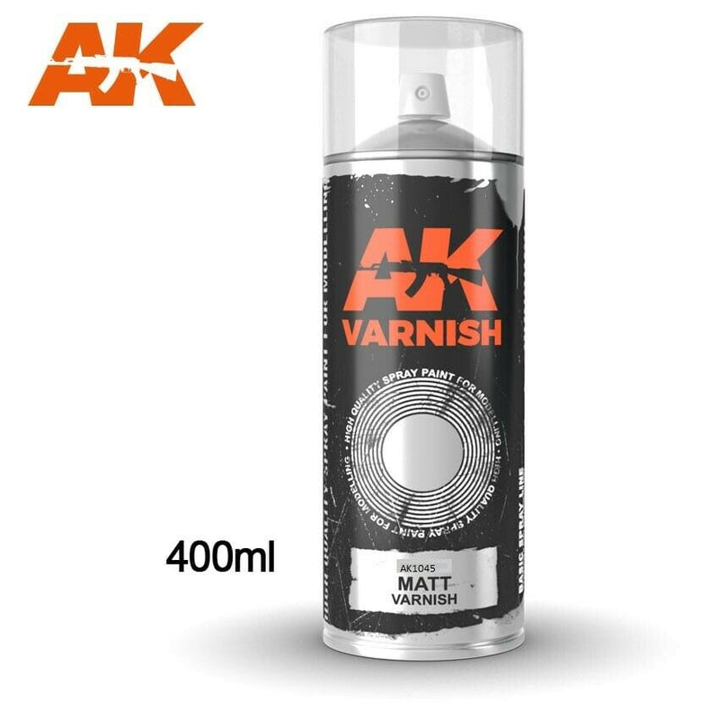 AK Interactive Matt Varnish Spray 400ML - New - TISTA MINIS