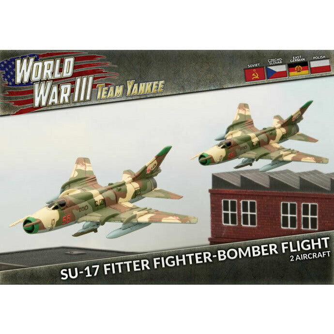 WWIII: Team Yankee SU-17 Fitter Fighter-Bomber Flight New - Tistaminis