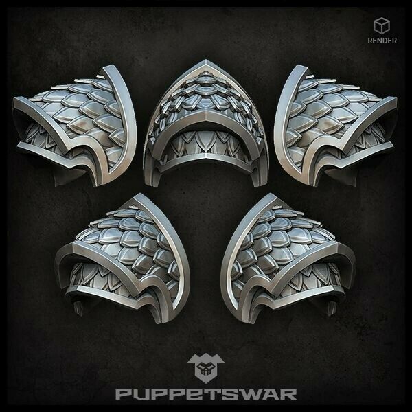 Puppets War Scales shoulder pads New - Tistaminis