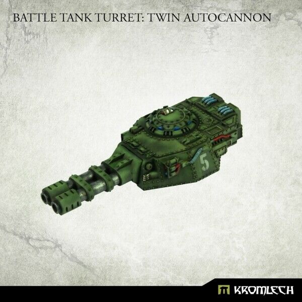 Kromlech Battle Tank Turret: Twin Autocannon - TISTA MINIS
