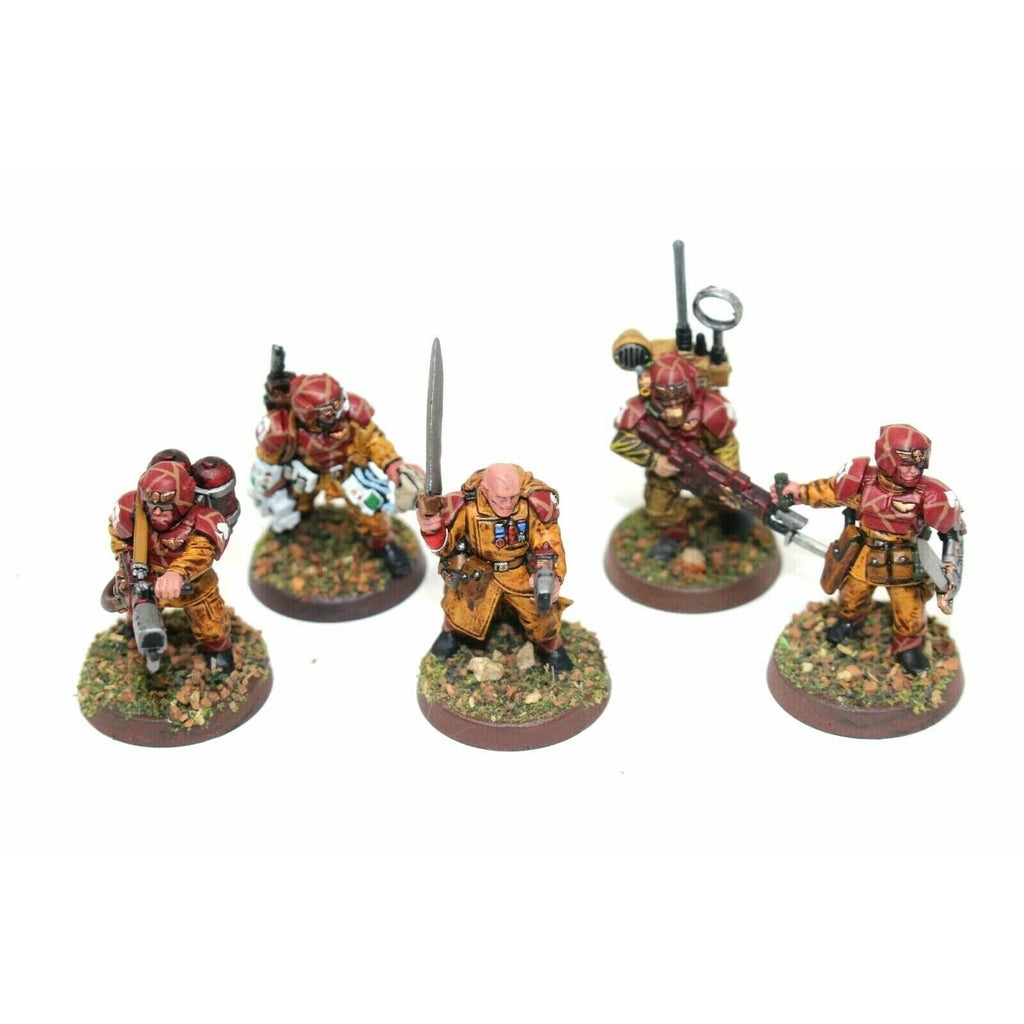 Warhammer Imperial Guard Cadian Command Squad Well Painted JYS15 - Tistaminis