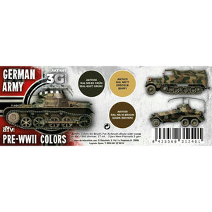 AK Interactive 3G German Army Pre-WWII Colors New - Tistaminis