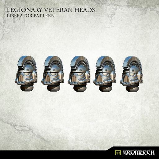 Kromlech Legionary Veteran Heads: Liberator Pattern (5) New - TISTA MINIS