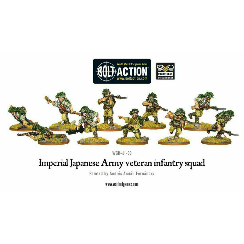 Bolt Action Japanese Veteran Infantry Squad New - 402216003 - TISTA MINIS