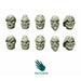 Spellcrow Scouts / Guards Heads with Long Hair - SPCB5834 - TISTA MINIS