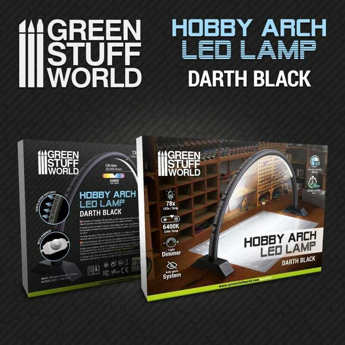 Green Stuff World Hobby Arch LED Lamp - Darth Black New - Tistaminis