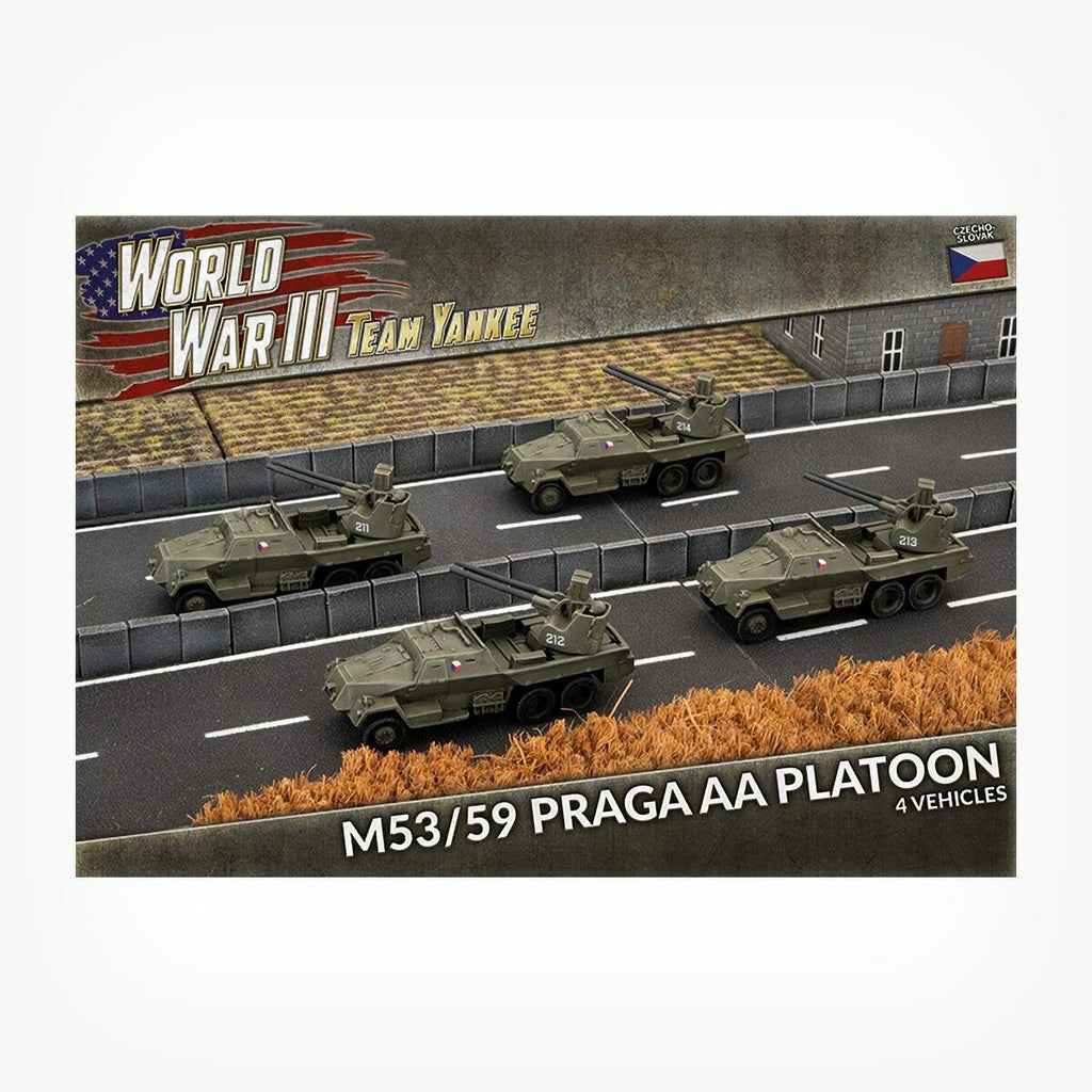 WWIII: Team Yankee M53/59 Praga AA Platoon (x4) New - Tistaminis