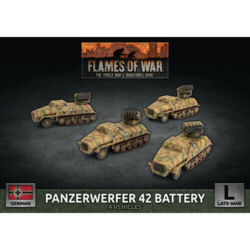 Flames of War German Panzerwerfer 42 Battery (x4) Apr 24 Pre-Order - TISTA MINIS
