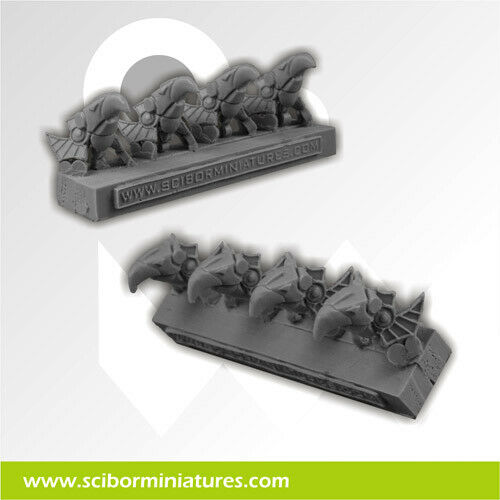 Scibor Miniatures Egyptian Helmets (4) New - TISTA MINIS