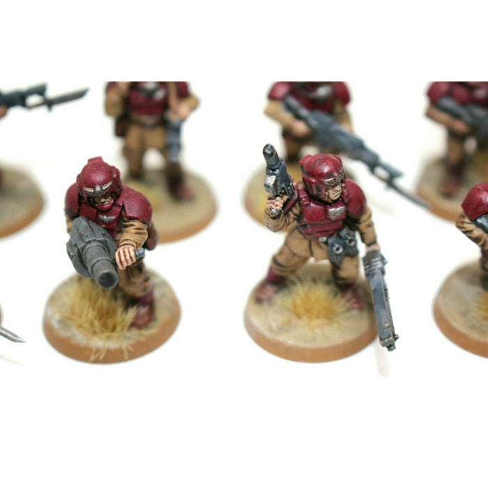 Warhammer Imperial Guard Shock Troopers With Gernade Launcher Well Painted JYS93 - Tistaminis