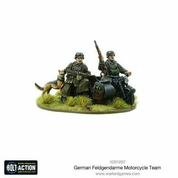 Bolt Action German Feldgendarme Motorcycle Team New - TISTA MINIS