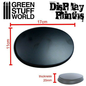 Green Stuff World Oval Display Plinth 17x11 cm New - TISTA MINIS
