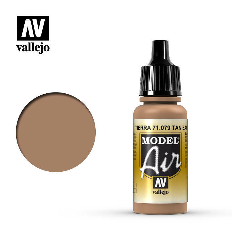 Vallejo Model Air Paint Tan Earth (6/Bx) (71.079) - Tistaminis