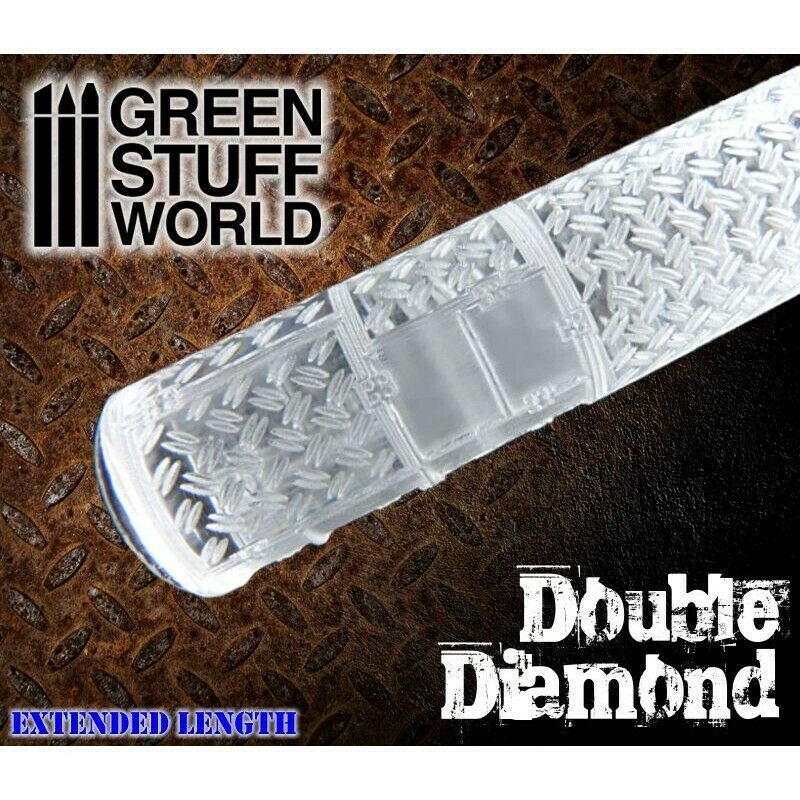 Green Stuff World Rolling Pin Double Diamond New - TISTA MINIS