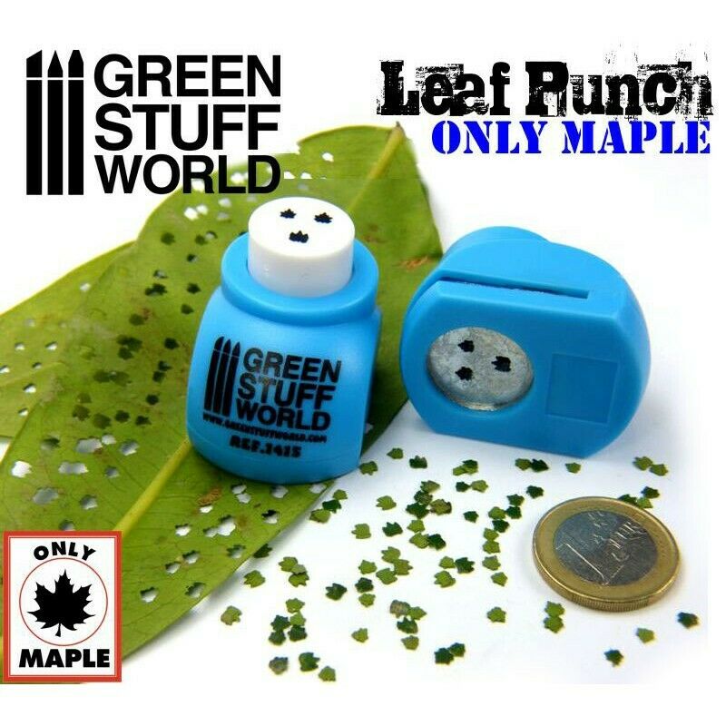 Green Stuff World Leaf Punch MEDIUM BLUE New - Tistaminis
