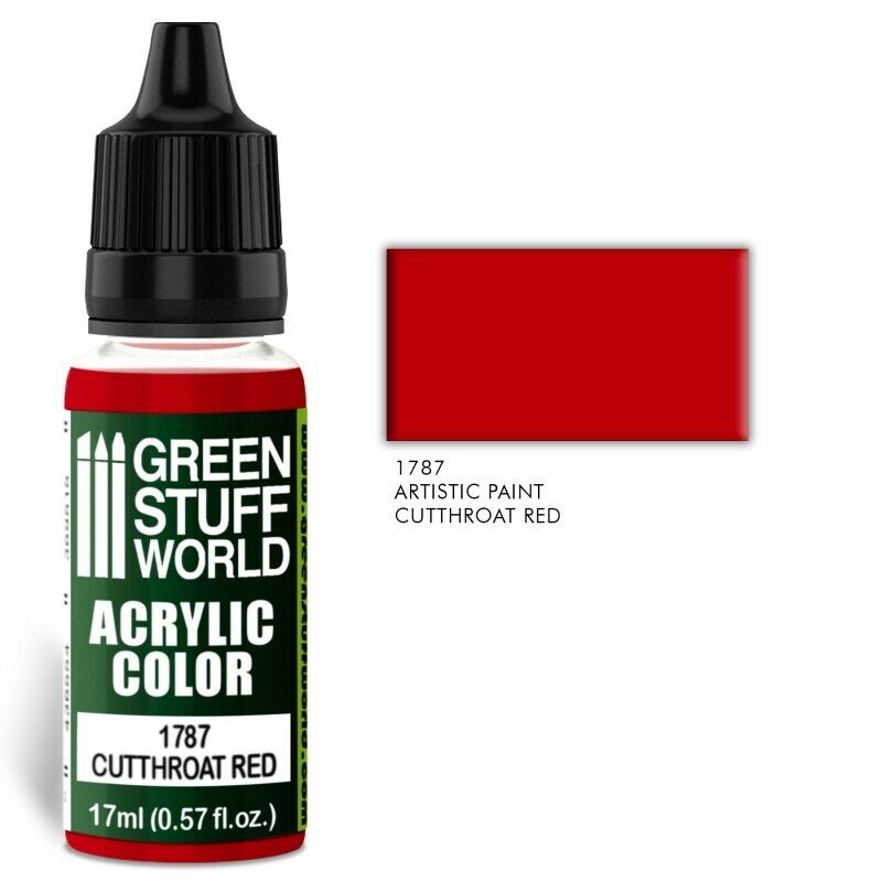 Green Stuff World Acrylic Color Cutthroat Red - Tistaminis