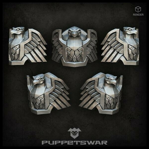 Puppets War H.I. Eagle Shoulder Pads New - Tistaminis