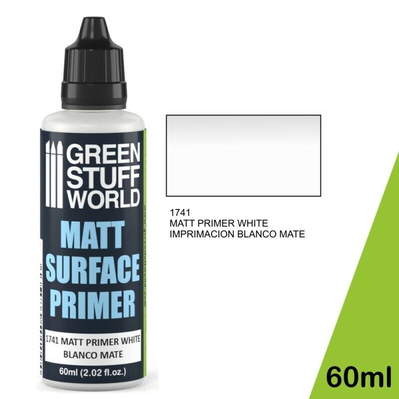 Green Stuff World Auxiliary Matt Surface Primer 60ml - White - Tistaminis