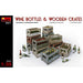 MiniArt Wine Bottles & Wooden Crates (1/35) New - TISTA MINIS