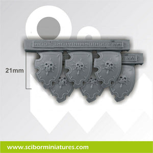 Scibor Miniatures Demon Shields (6) New - TISTA MINIS