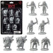 MONSTER MINIATURE FIGURE SET UNPAINTED ORCS 8pk New - Tistaminis