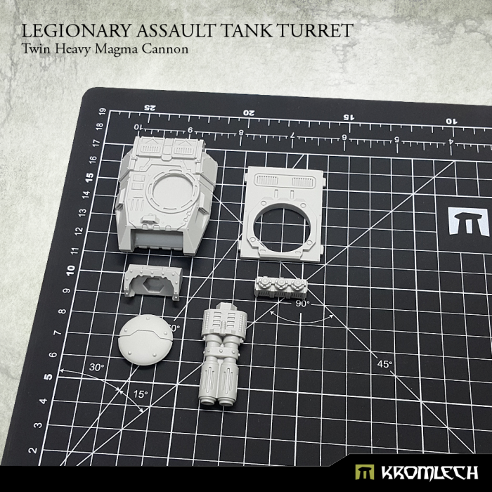 Kromlech Legionary Assault Tank Turret: Twin Heavy Magma Cannon - TISTA MINIS