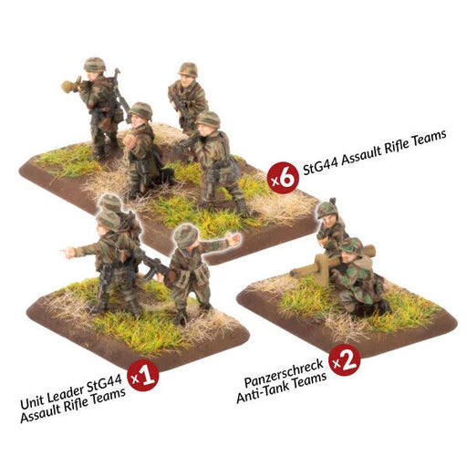 Flames of War	Fallschirmjager Assault Rifle Platoon (plastic) June 25thPre-Order - Tistaminis