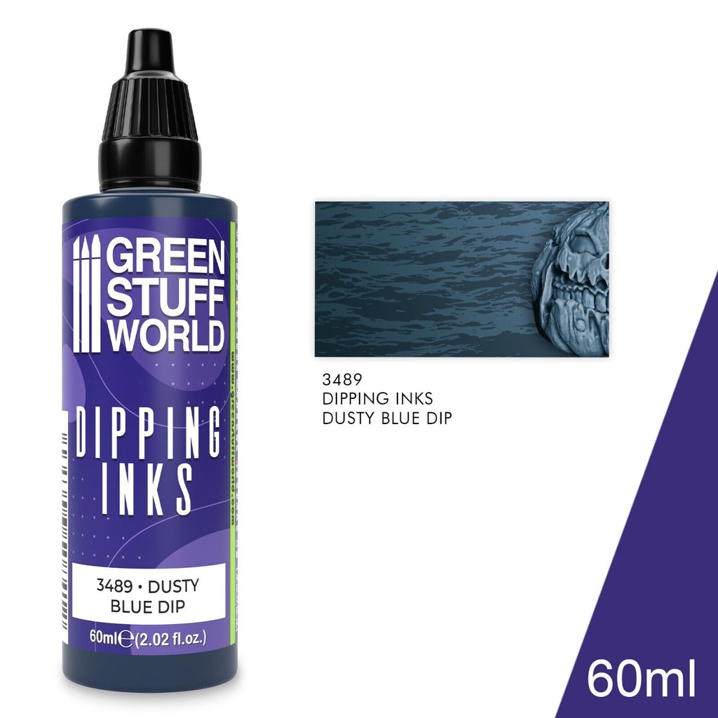Green Stuff World Dipping ink 60 ml - DUSTY BLUE DIP New - Tistaminis