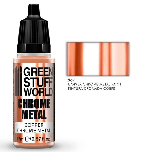 Green Stuff World Chrome Paint - COPPER 17ml New - Tistaminis