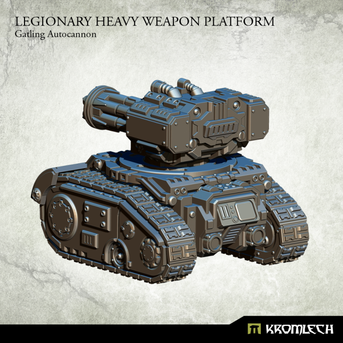 Kromlech Legionary Heavy Weapon Platform: Gatling Autocannon New - TISTA MINIS