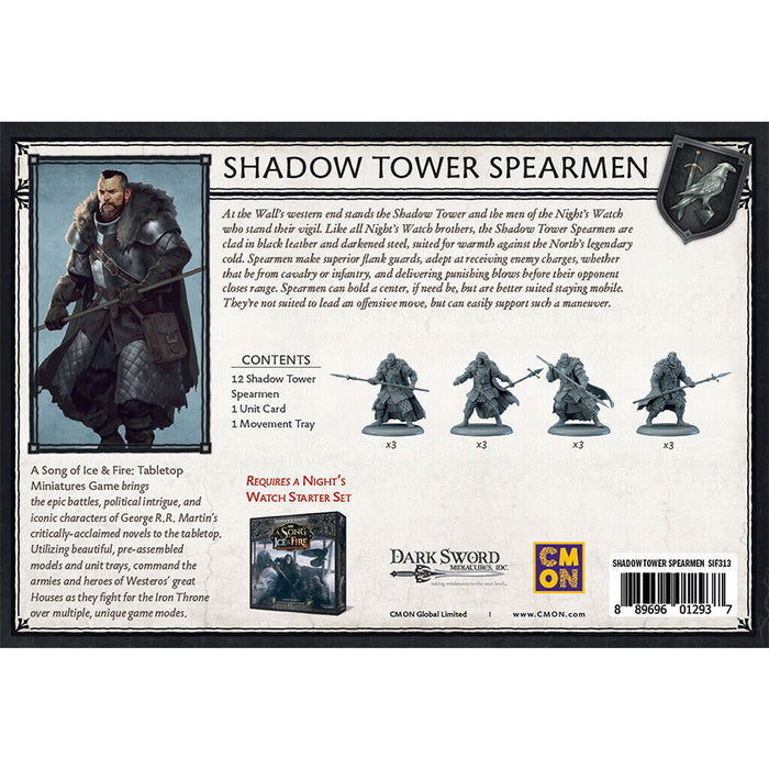 Song of Ice and Fire SHADOW TOWER SPEARMEN New - Tistaminis