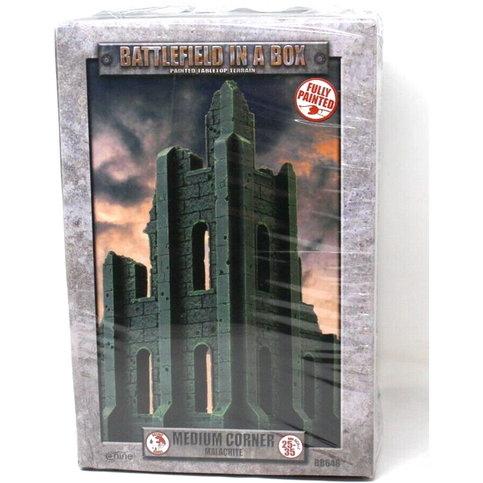 Battlefield In A Box: Gothic Battlefields: Medium Corner Ruin - Malachite (x1) - Tistaminis