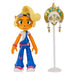 CRASH BANDICOOT 4.5" ACTION FIGURE: COCO WITH KUPUNAWA MASK New - Tistaminis