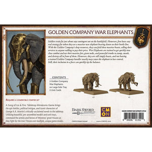 Song of Ice and Fire NEUTRAL GOLDEN COMPANY ELEPHANTS New - Tistaminis
