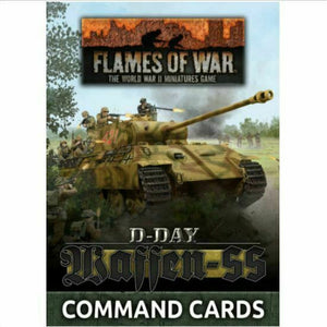 Flames of War - D-Day Waffen-SS Command Cards New - TISTA MINIS