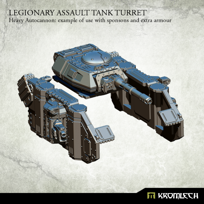 Kromlech Legionary Assault Tank Turret: Heavy Autocannon - TISTA MINIS