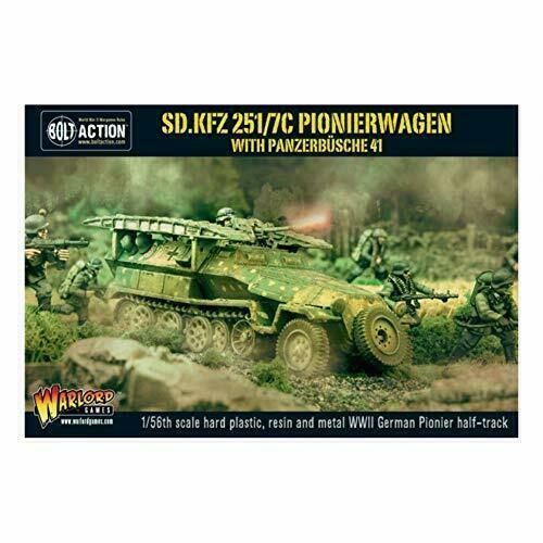 Bolt Action German Sd.Kfz 251/7C Pionierwagen with panzerbuchse New - WGB-WM-503 - TISTA MINIS