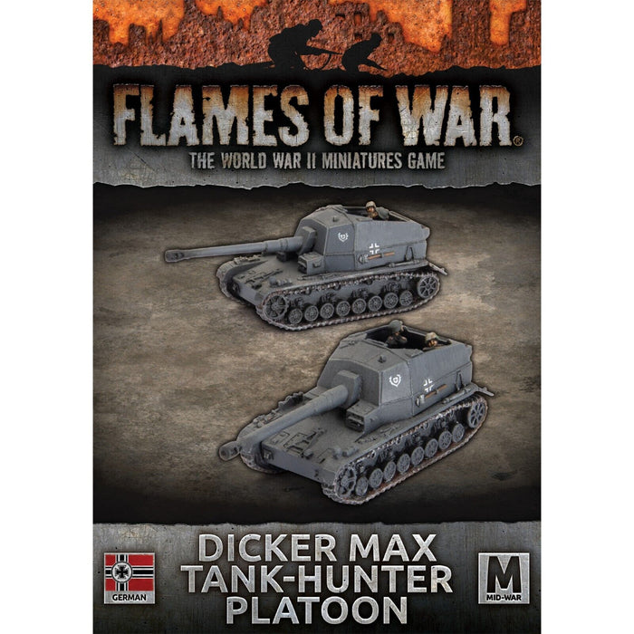 Flames of War Dicker Max Tank-hunter Platoon (x2) New - Tistaminis