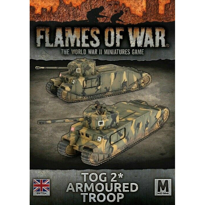 Flames of War Mid War British TOG 2 (17pdr) Tanks (x2) New - Tistaminis