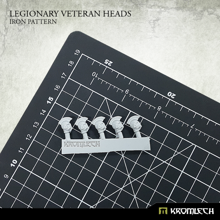 Kromlech Legionary Veteran Heads: Iron Pattern (5) New - TISTA MINIS